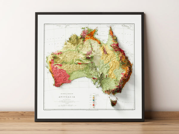 Geological Map of Australia (c.1873)