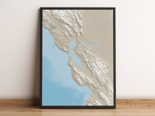 Bay Area Shaded Relief