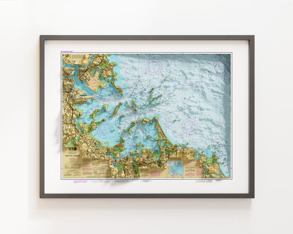 Boston Harbor Nautical Chart