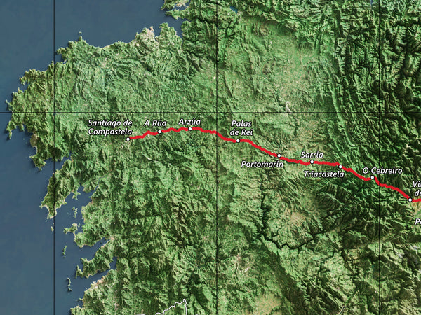 The Camino Francés Hike Map