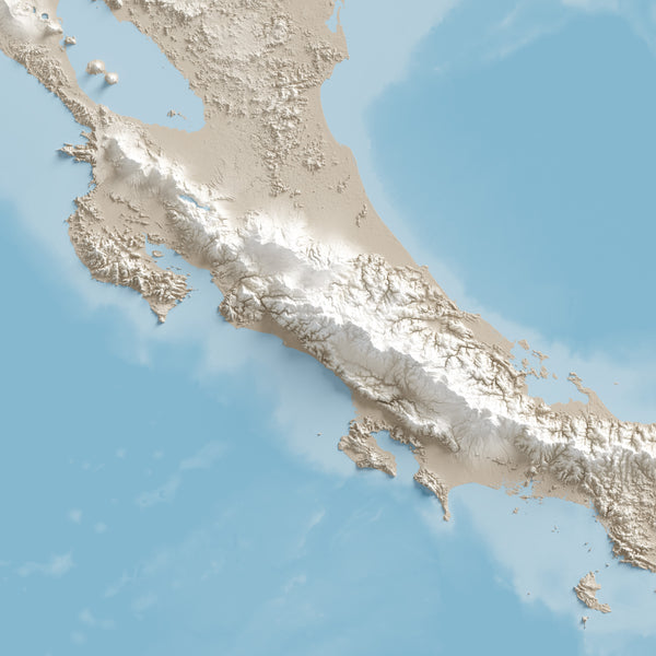 Central America Shaded Relief
