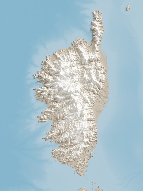 Corsica Shaded Relief