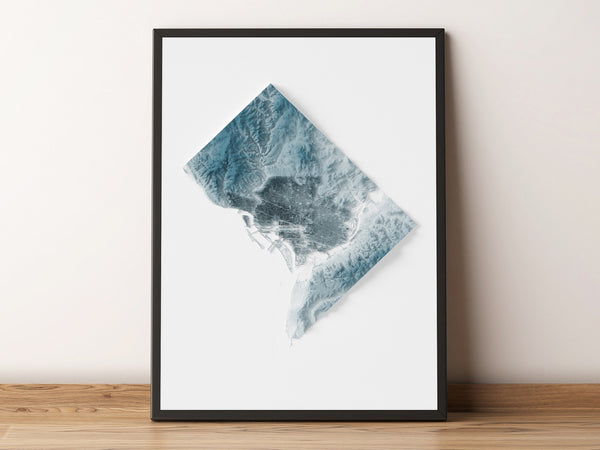Washington D.C. Shaded Relief