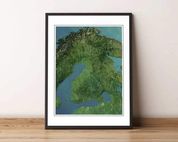 Finland Imagery Shaded Relief