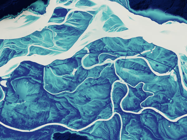 Fraser River Vivid Map