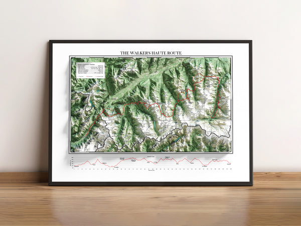 Walker's Haute Route Hike Map