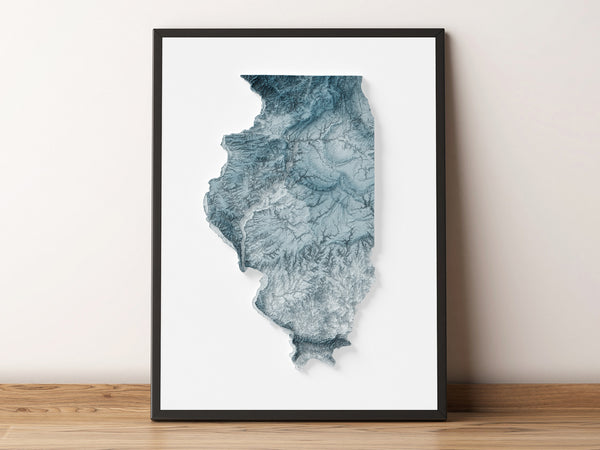 Illinois Shaded Relief
