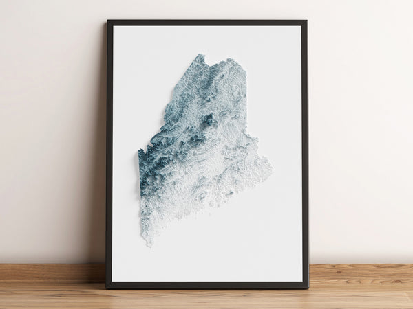 Maine Shaded Relief