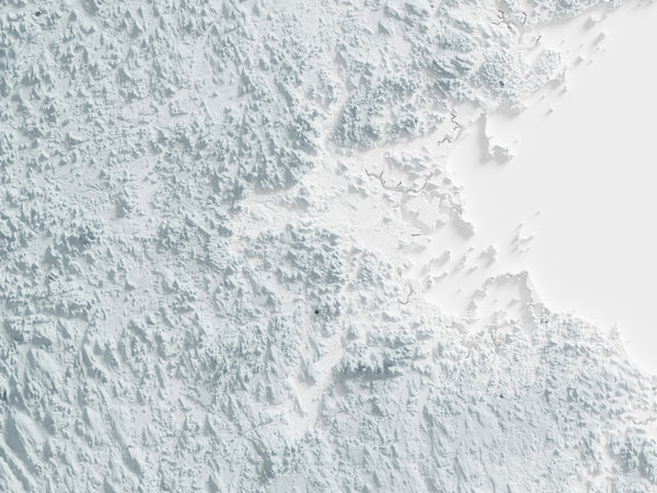 Massachusetts Shaded Relief