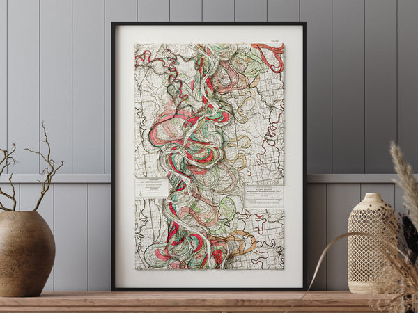 Mississippi River Meander Belt (c.1944) Plate 22 Sheet 8