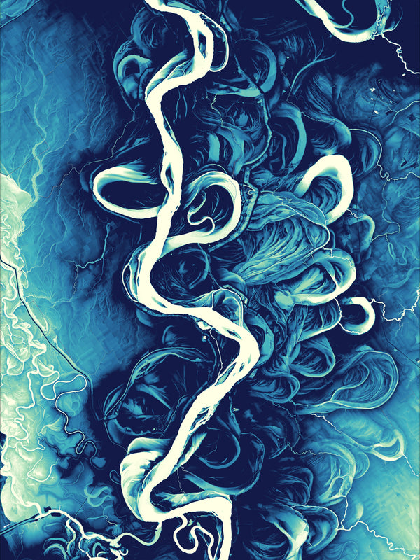 Mississippi River Vivid Map