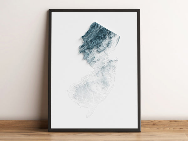 New Jersey Shaded Relief