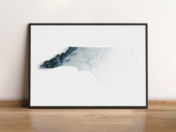 North Carolina Shaded Relief