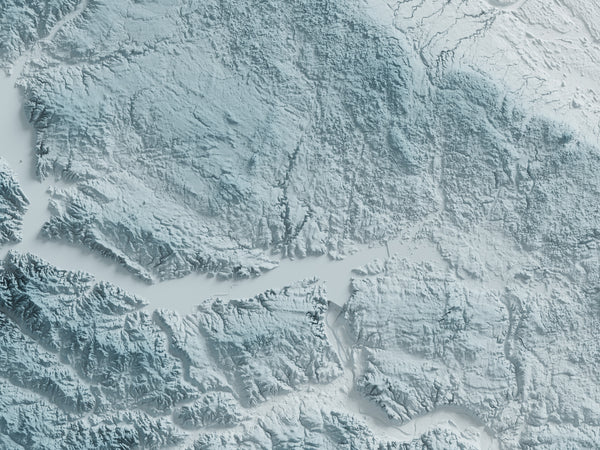 North Dakota Shaded Relief