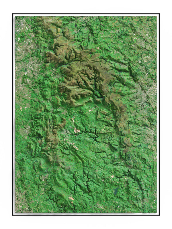 The Peak District Imagery Shaded Relief