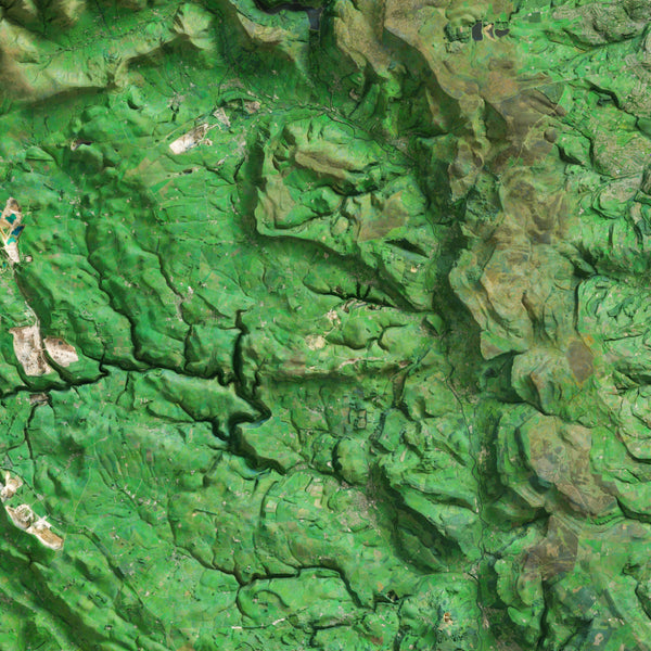 The Peak District Imagery Shaded Relief