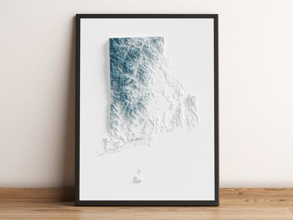 Rhode Island Shaded Relief
