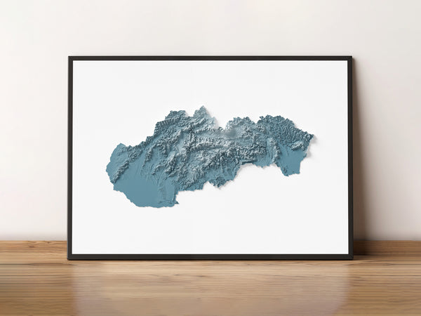 Slovakia Shaded Relief