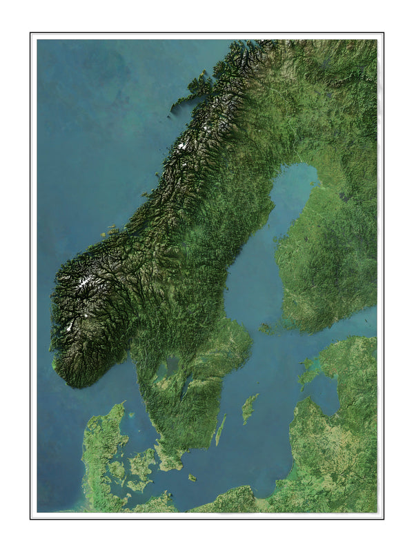 Sweden Imagery Shaded Relief