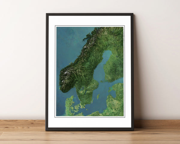 Sweden Imagery Shaded Relief