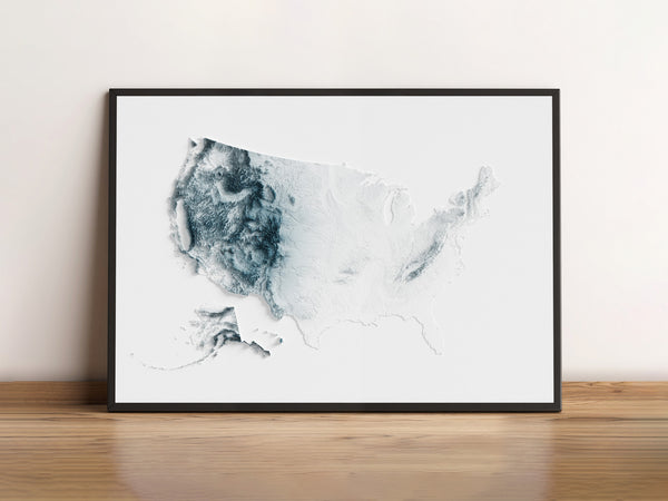 U.S.A. Shaded Relief