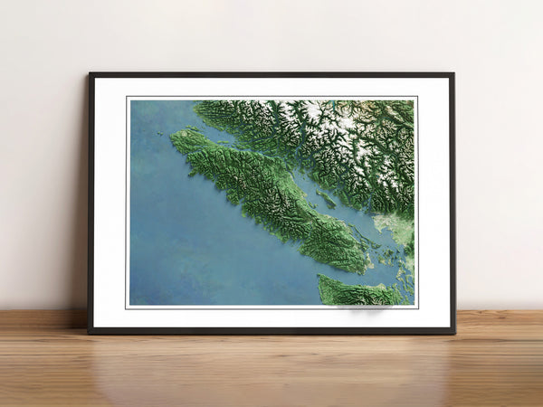 Vancouver Island Imagery Shaded Relief