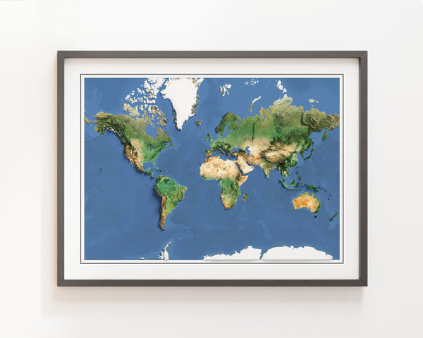 World Imagery Shaded Relief w/o Oceanfloor