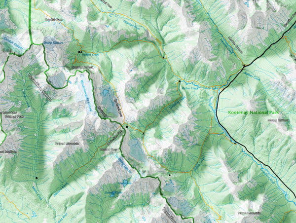 Custom - Rockwall, Kootenay National Park Topographic Map