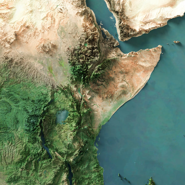 Africa Imagery Shaded Relief