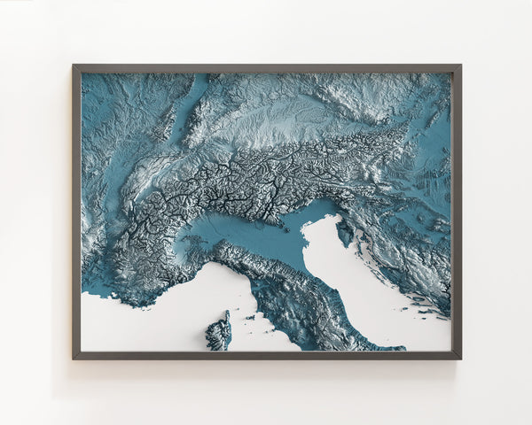 The Alps Shaded Relief