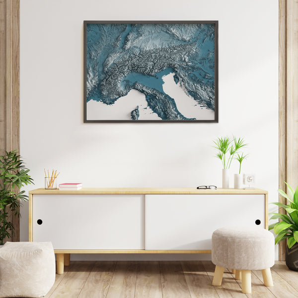 The Alps Shaded Relief