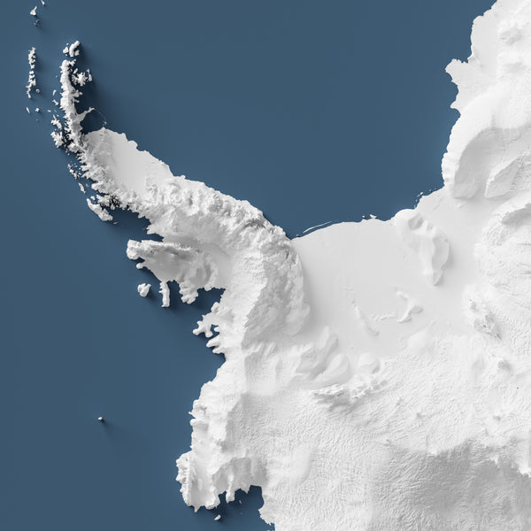Antarctica Shaded Relief