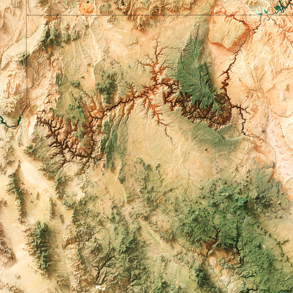 Arizona Imagery Shaded Relief