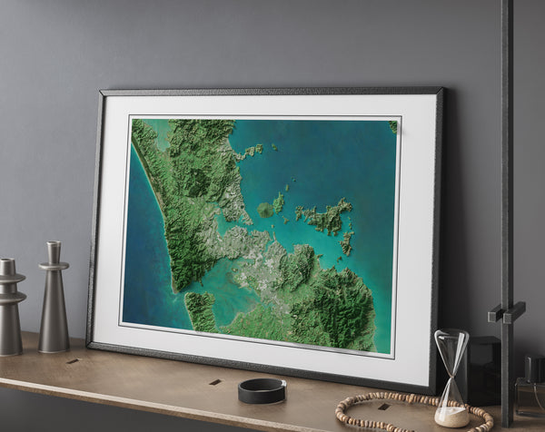 Auckland Imagery Shaded Relief