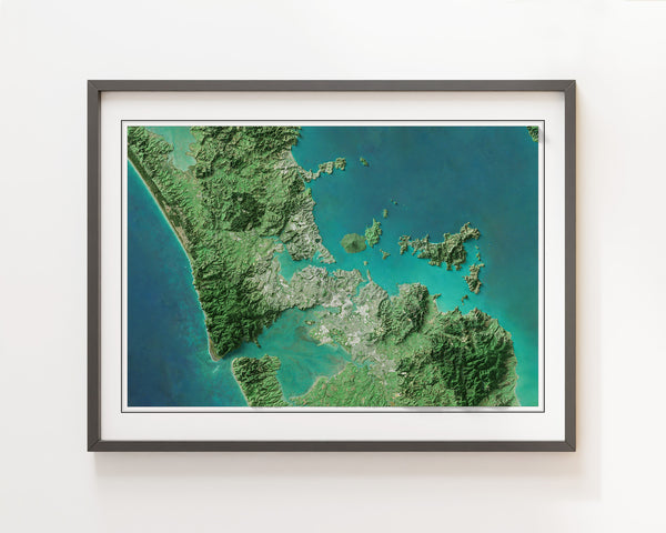 Auckland Imagery Shaded Relief