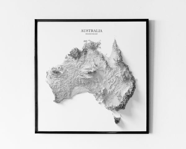 Australia Shaded Relief