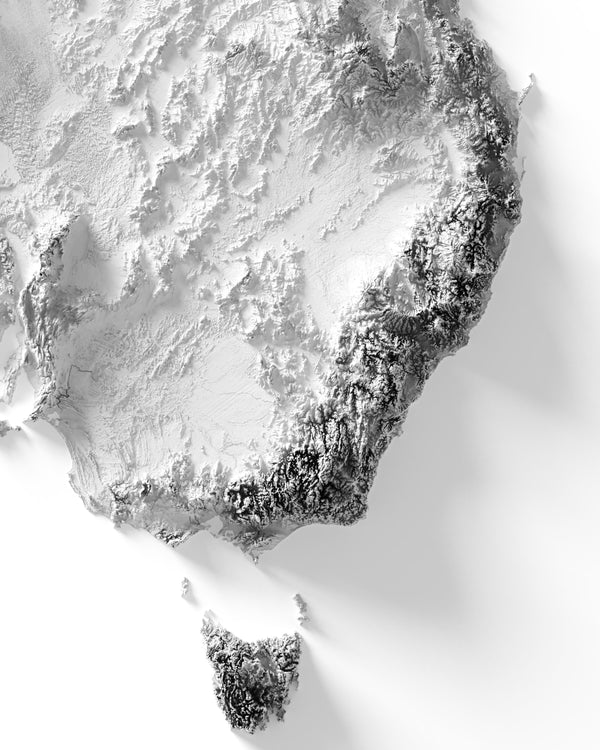 Australia Shaded Relief