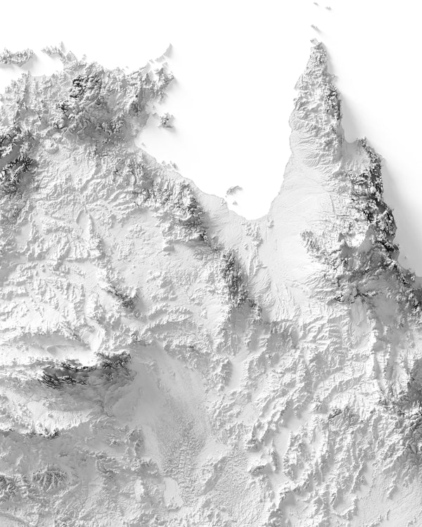 Australia Shaded Relief