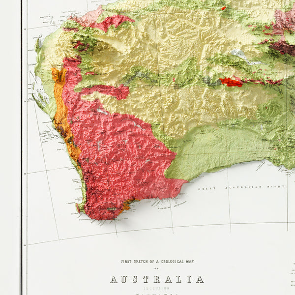Geological Map of Australia (c.1873)