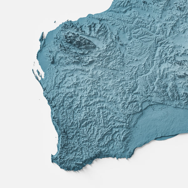 Australia Shaded Relief Map