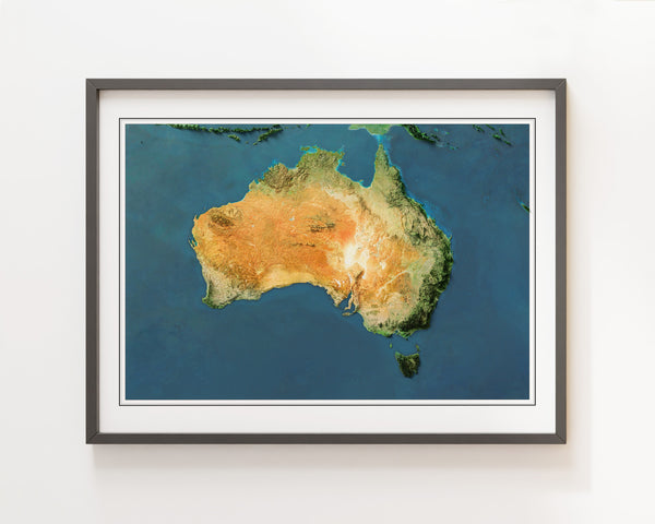 Australia Imagery Shaded Relief