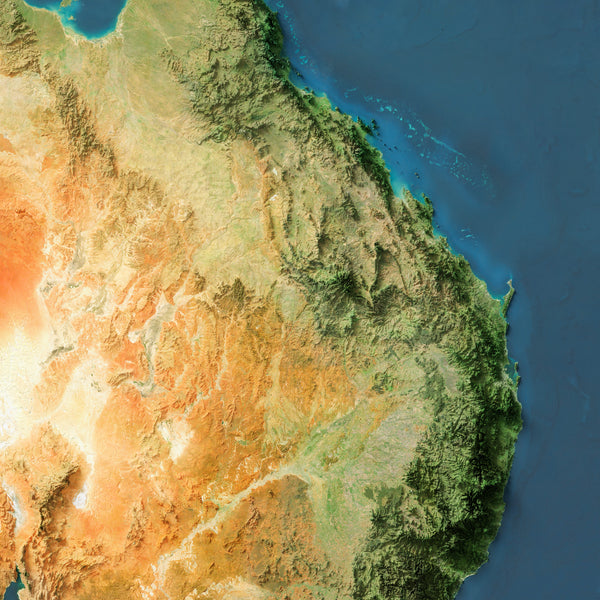 Australia Imagery Shaded Relief