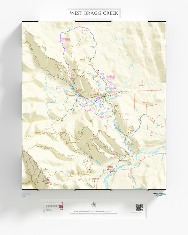 West Bragg Creek Trail Map