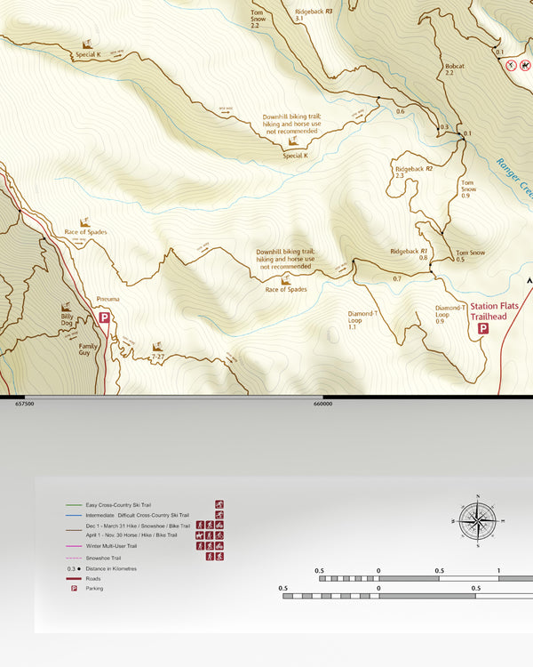 West Bragg Creek Trail Map