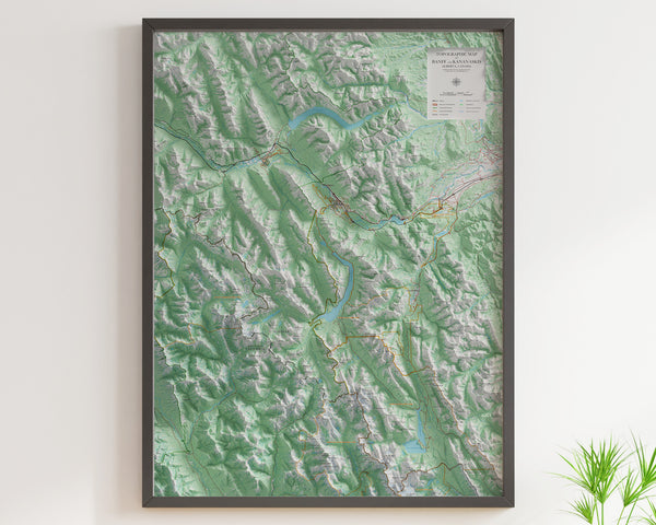 Banff National Park and Kananaskis Topographic Map