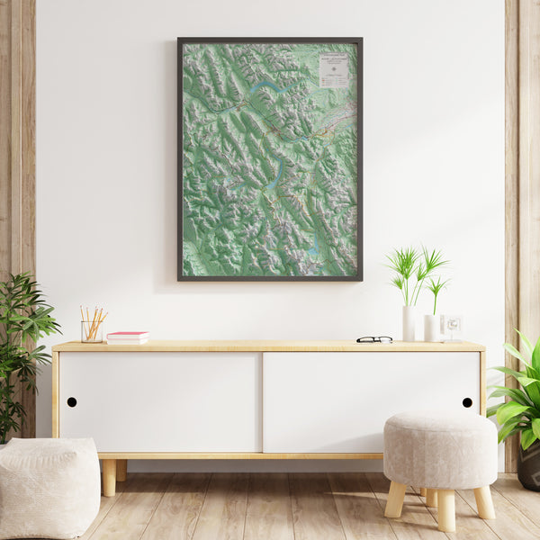 Banff National Park and Kananaskis Topographic Map