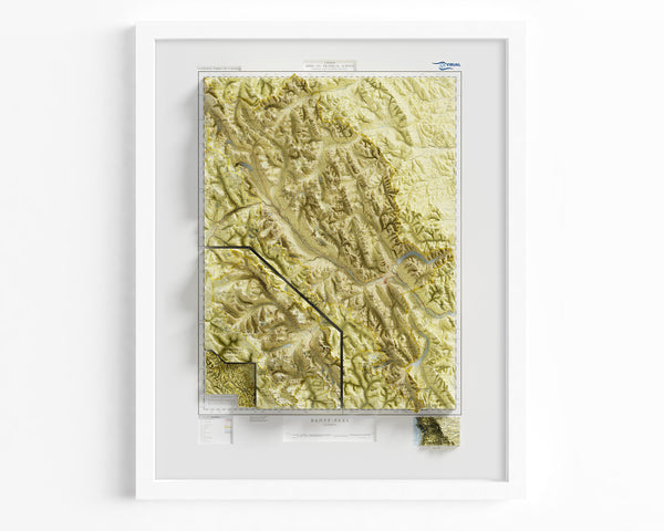 Banff National Park Map c. 1932