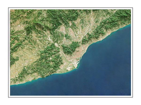 Barcelona Imagery Shaded Relief