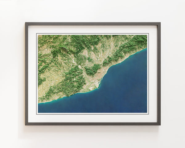 Barcelona Imagery Shaded Relief
