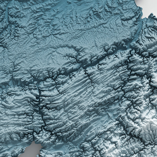 Belgium Shaded Relief